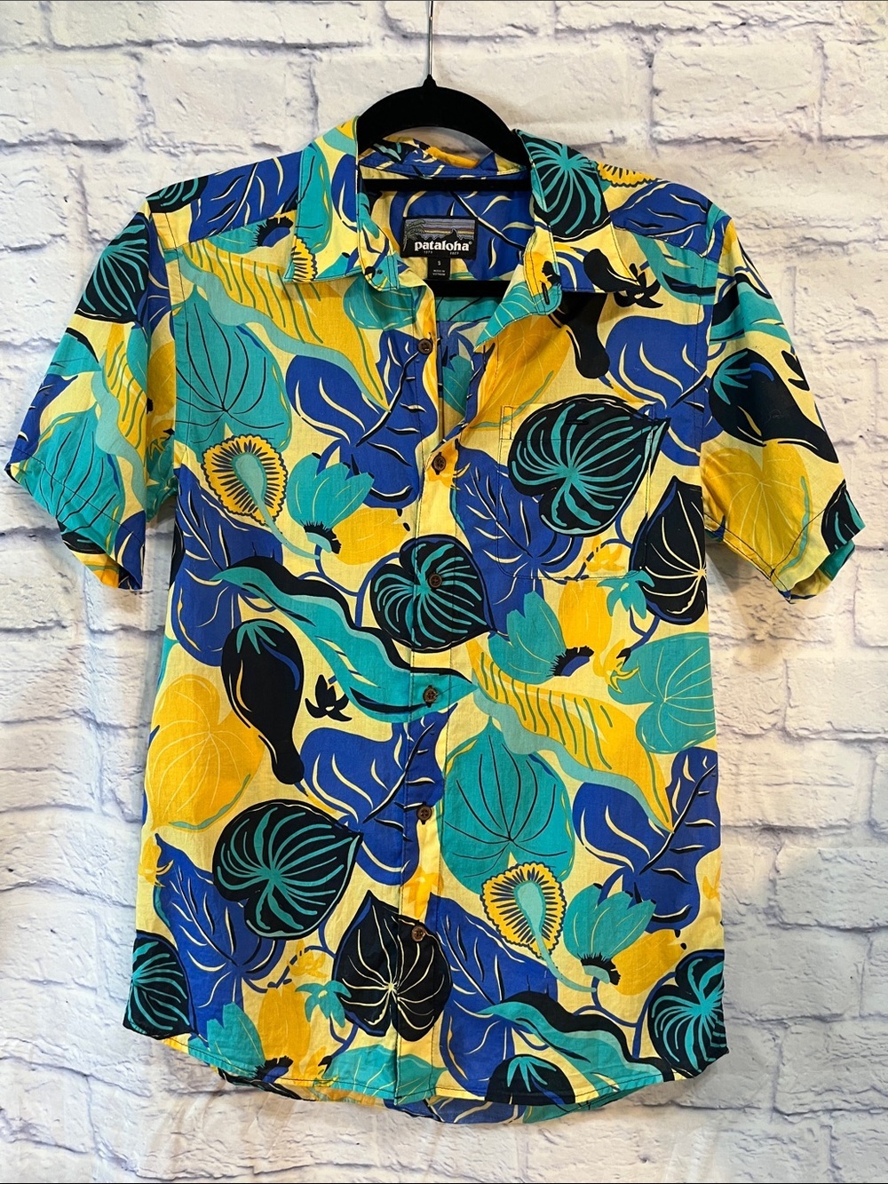 Patagonia Malihini Pataloha Shirt Men’s Size Small Hawaiian